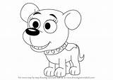 Puppies Pound Cupcake Draw Step Drawing Characters Drawingtutorials101 Tutorials Cartoon Getdrawings Learn sketch template