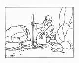 Commandments Gebote Zehn Moses Malvorlagen sketch template