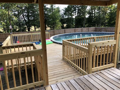 built  deck   existing porch pool  azure