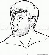 Dean Ambrose Wwe Coloring Pages Draw Step Printable Drawing Print Color Info sketch template