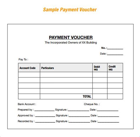 voucher templates word excel formats