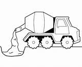 Cement Truck Coloring Construction Kids Pages Printable Colouring Mixer Clipart Template Auto Printables Kleurplaat Kleurplaten Clip Cliparts Building Library Adults sketch template