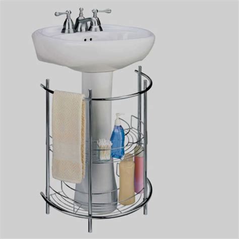 pedestal sink organizer pedestal sink storage solutions pinterest tiny apartments