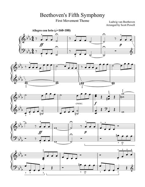 beethovens  symphony  movement theme  intermediate