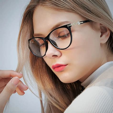Buy 45584 Crystal Diamond Cateye Glasses Frames Women