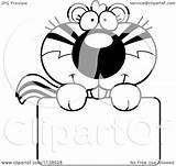 Chipmunk Cartoon Outlined Sign Cute Over Clipart Cory Thoman Coloring Vector 2021 sketch template