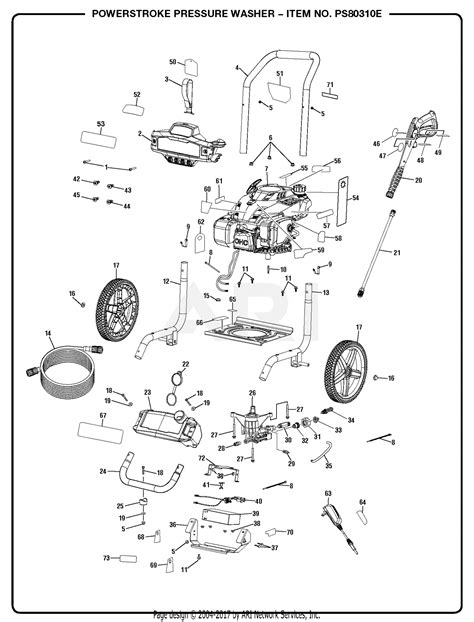 homelite pse powerstroke pressure washer mfg   parts diagram  general assembly