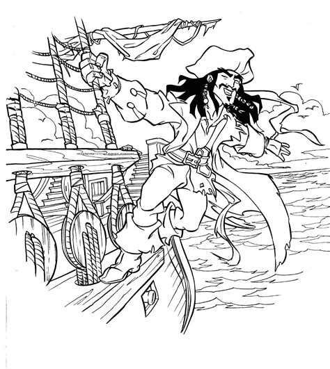 captain jack sparrow  black pearl coloring pages pirate coloring