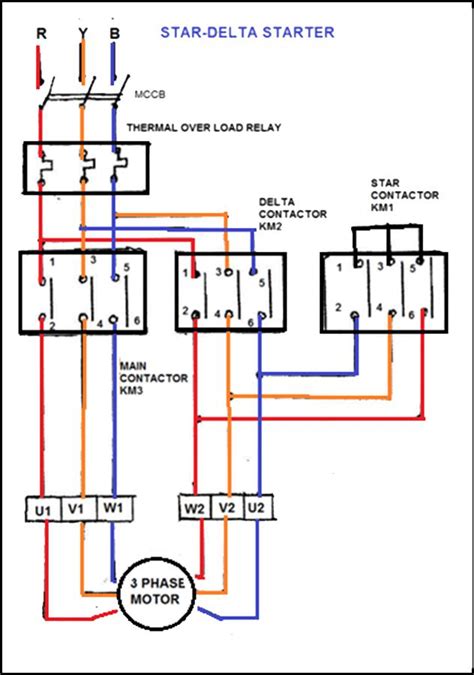 wiring diagram  star delta motor wiring