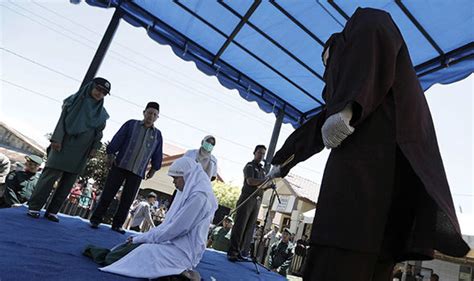 Indonesia News Woman Brutally Caned In Sharia Punishment