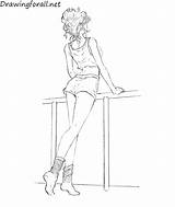 Draw Girl Step Drawing People Ayvazyan Stepan Tutorials Posted sketch template