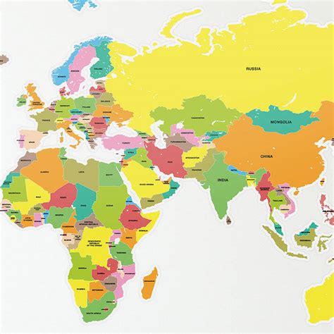 large countries   world map wall sticker   binary box notonthehighstreetcom