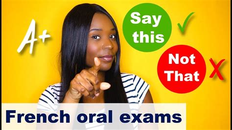 French Oral Exam Improve Your Vocabulary With 10 Words Only Grade