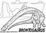 Dinosaur Mewarnai Gambar Dinosaurus Brontosaurus Odd Pope sketch template