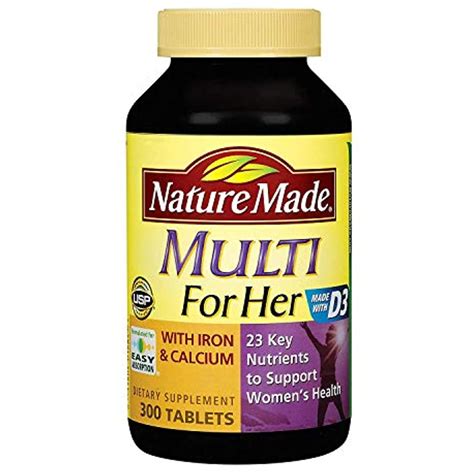 nature  multi vitamins    iron  calcium   key nutrients  support women