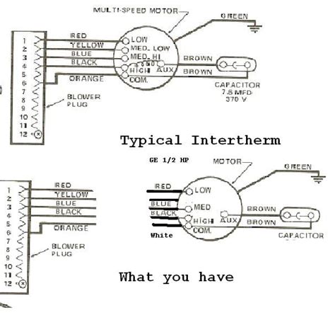 intertherm eeb cooling fan relay wiring diagram