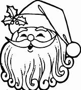 Coloring Thick Pages Santa Lined Christmas Heads Printable Getcolorings sketch template
