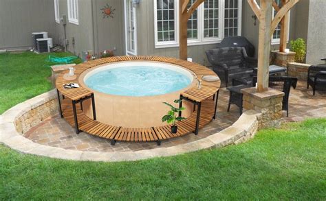 amazoncom famirosa hot tub surround garden spa steps  built