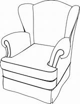 Armchair Drawing Cartoon Couch Clipart Clipartmag Getdrawings sketch template