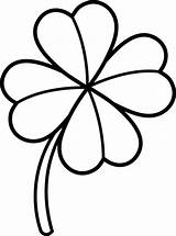 Clover Leaf Four Drawing Coloring Clipart Lineart Line Cliparts Three Color Clip Shamrock Drawings Clipartmag Tags Designs Getdrawings Paintingvalley Library sketch template