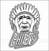 Chiefs Headdress Colring sketch template