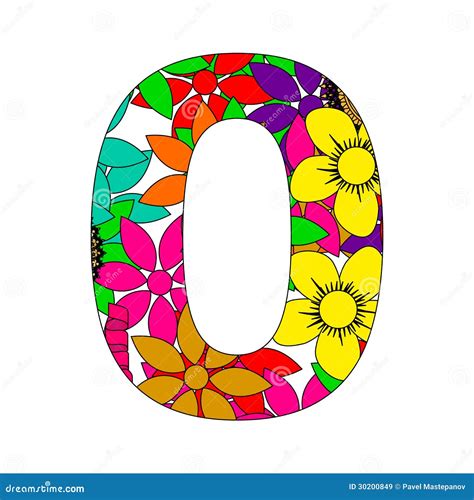number  stock vector image  design isolated background