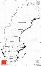 Sweden Map Coloring Template Simple sketch template