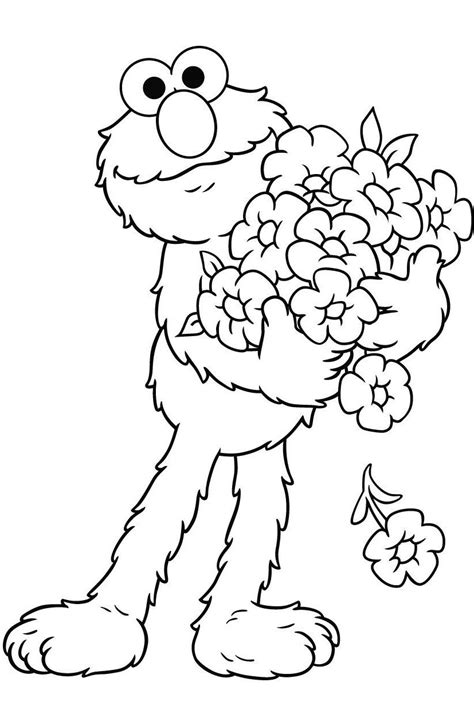 coloring pages  elmo   gambrco