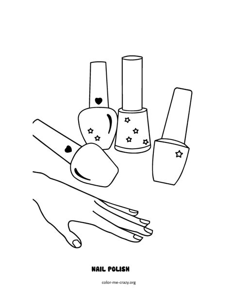 coloring pages  nail