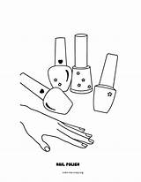 Nails Getdrawings Unhas sketch template