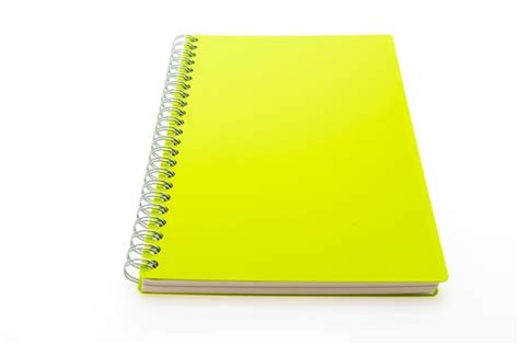 photo yellow notebook