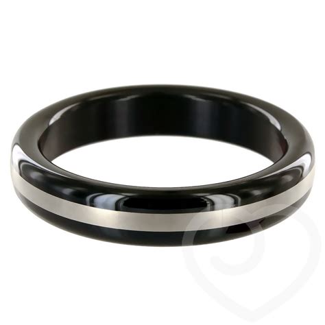 stainless steel 2 inch cock ring with steel band metal
