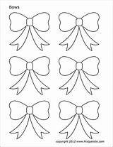 Bow Bows Template Christmas Printable Coloring Small Pages Templates Print Firstpalette Printables Pdf Valentine Color Stencils Little Crafts Set Paper sketch template