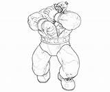 Zangief Street Fighter Character Coloring Pages sketch template