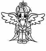 Alicorn Coloring Pages Pony Little Getdrawings sketch template