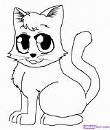 Coloring Cat Chibi Cute Draw Step Siamese Chibis Kitten Cartoon Library Clipart sketch template