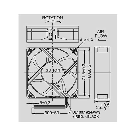 Ee 80251 B3 000u 999 80x80x25mm 12v Dc Elpro Elektronik