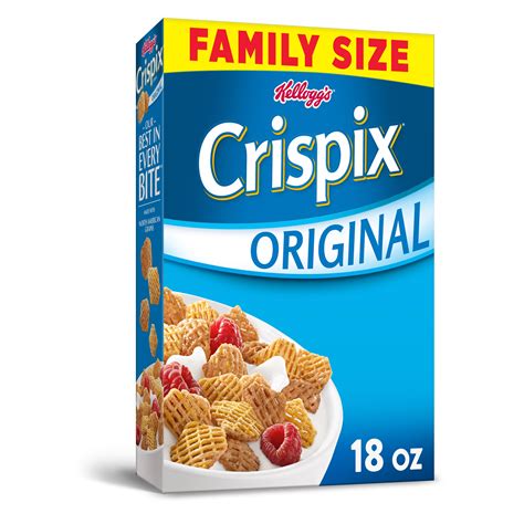 kelloggs crispix breakfast cereal original family size  oz walmartcom
