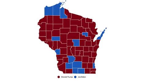 election results  maps show  wisconsin voted  president