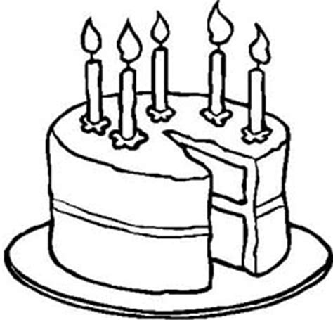 birthday cake coloring page crafts  worksheets  preschool