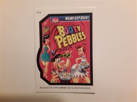 Wacky Packages Postcards Series 9 Bonus Card Ts18 Booty Pebbles Very