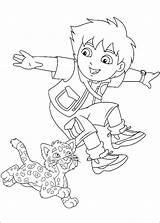 Diego Coloring Pages Printable Kids sketch template