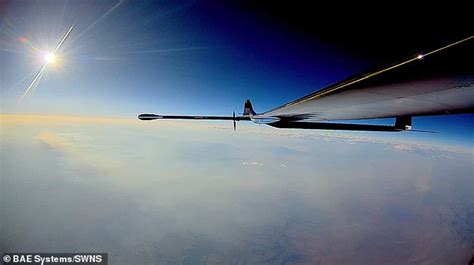 british built solar powered drone reaches  stratosphere daily mail