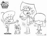 Pages Loud House Coloring Lynn Lori Template sketch template