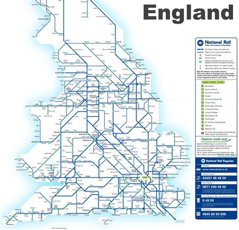 england rail map ontheworldmapcom