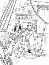 Pirates Caribbean Coloring Pages Jack Sparrow Kids Sheets Printable Captain Family Fun Boat Depp Johnny Davy Jones sketch template