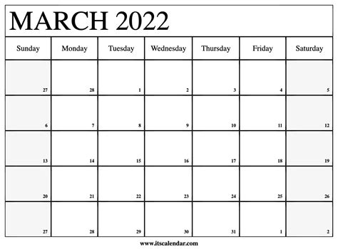 printable march  calendar  word   templates template