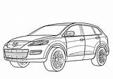 Mazda Cx Coloring Pages Miata Printable Template Color Rx Categories Supercoloring sketch template