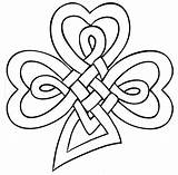 Celtic Knot Clover Draw Shamrock Drawing Coloring Pages Irish Designs Step Tattoo Heart Patterns Leaf Knots Template Tattoos Drawings Cross sketch template