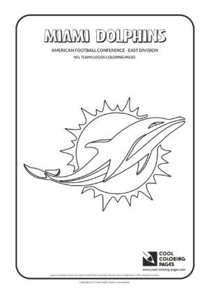 cool coloring pages miami dolphins nfl american football teams logos